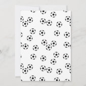 Invitation d'anniversaire de football (Dos)