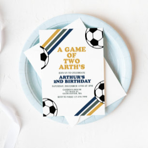 Invitation d'anniversaire de football