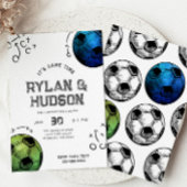 Invitation d'anniversaire de football