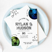 Invitation d'anniversaire de football