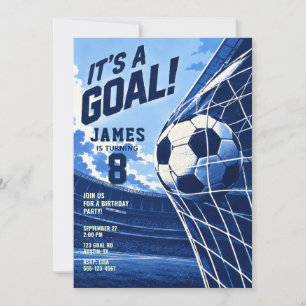 Invitation d'anniversaire de football