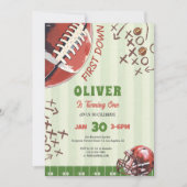 Invitation d'anniversaire de football (Devant)