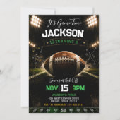 Invitation d'anniversaire de football (Devant)