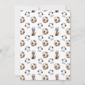 Invitation d'anniversaire de football (Dos)