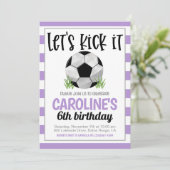 Invitation d'anniversaire de football (Debout devant)