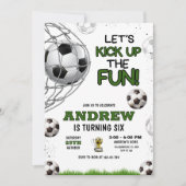 Invitation d'anniversaire de football, Anniversair (Devant)