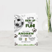 Invitation d'anniversaire de football, Anniversair (Devant)