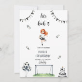 INVITATION D'ANNIVERSAIRE DE FOOTBALL DE FOOTBALL  (Devant)