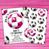 Invitation d'anniversaire de football - Fête de fo