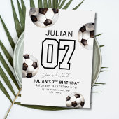 Invitation d'anniversaire de football, fête de foo