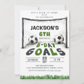 Invitation d'anniversaire de football pour enfants (Devant)