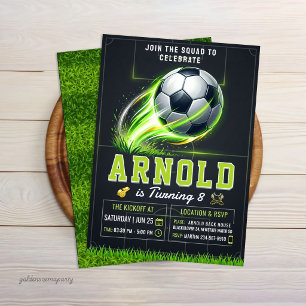 Invitation d'anniversaire de football Sport de n