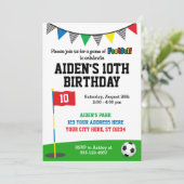 Invitation d'anniversaire de FootGolf | Golf de fo (Debout devant)