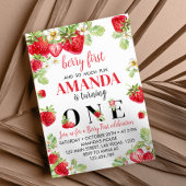 Invitation d'anniversaire de fraise
