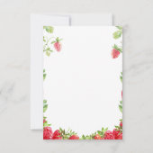 Invitation d'anniversaire de fraise (Dos)