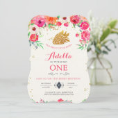 Invitation d'anniversaire de fraises (Debout devant)