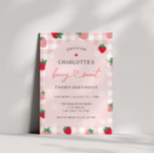 Invitation d'anniversaire de fraises