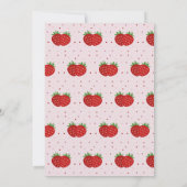 Invitation d'anniversaire de fraises (Dos)