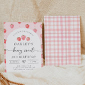 Invitation d'anniversaire de fraises | Berry Anniv