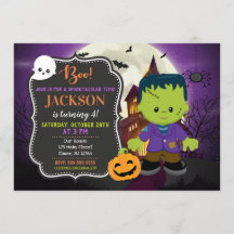 Invitation d'anniversaire de Frankenstein