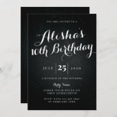 Invitation d'anniversaire de Galaxy (Devant / Derrière)