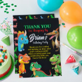 Invitation d'anniversaire de garçon avec dinosaure