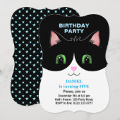 Invitation d'anniversaire de garçon avec un mignon (Devant / Derrière)