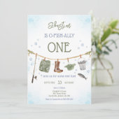 Invitation d'anniversaire de garçon de pêche O-Fis (Debout devant)