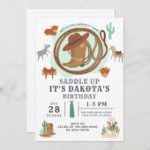 Invitation d'anniversaire de garçon de style Weste (Devant / Derrière)