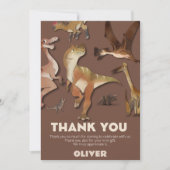 Invitation d'anniversaire de garçon dinosaure tout (Devant)