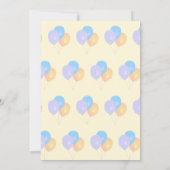 Invitation d'anniversaire de garçon mignon (Dos)