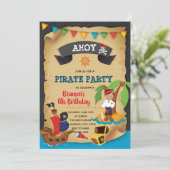 Invitation d'anniversaire de garçon pirate (Debout devant)