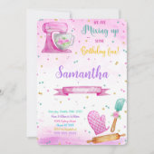 Invitation d'anniversaire de gâteau modifiable (Devant)