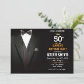 Invitation d'anniversaire de Gentleman (Debout devant)