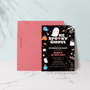 Invitation d'anniversaire de Ghoul Éffrayante