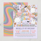 Invitation d'anniversaire de Ghoul Éffrayante - Fi (Devant / Derrière)