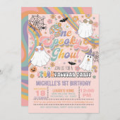 Invitation d'anniversaire de Ghoul Éffrayante - Fi (Devant / Derrière)