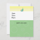 Invitation d'anniversaire de girafe (Dos)