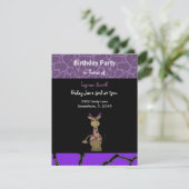 Invitation d'anniversaire de girafe (Debout devant)