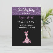 Invitation d'anniversaire de girafe (Debout devant)