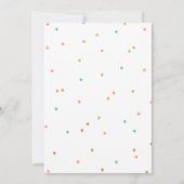 Invitation d'anniversaire de Girl Llama (Dos)