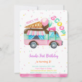 Invitation d'anniversaire de glace (Devant)