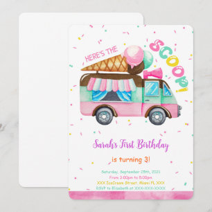 Invitation d'anniversaire de glace