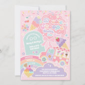 Invitation d'anniversaire de glace Double the Scoo (Devant)