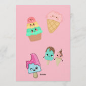 Invitation d'anniversaire de glace « Here’s the Sc (Dos)