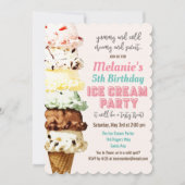 Invitation d'anniversaire de glace pour tout âge (Devant)