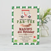 Invitation d'anniversaire de golf (Debout devant)