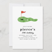 Invitation d'anniversaire de golf (Devant)