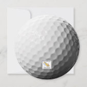Invitation d'anniversaire de golf (Dos)