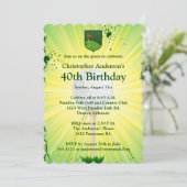 Invitation d'anniversaire de golf. (Debout devant)